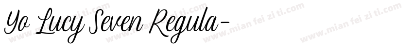 Yo Lucy Seven Regula字体转换